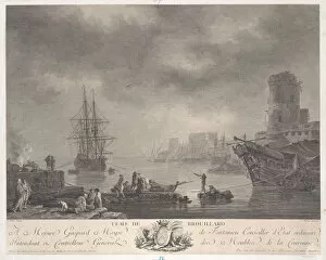 View To Sea Collection: Foggy Weather, ca. 1767. Creator: Jacques Aliamet
