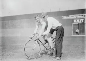 Cyclist Prints: Fogler, 1913. Creator: Bain News Service