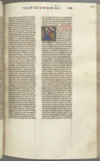 Toulouse Prints: Fol. 160r, Chronicles II, historiated initial C, Solomon kneeling before an altar praying