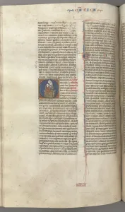 Toulouse Prints: Fol. 249v, Song of Songs, historiated initial O, theVirgin and Child, c. 1275-1300