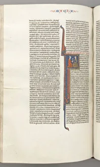 Toulouse Prints: Fol. 382v, Maccabees II, historiated initial F, a golden chalice presented to a Jew, c