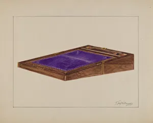 Folding Desk, c. 1937. Creator: Thomas Holloway
