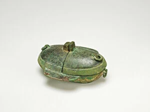 Tiger Collection: Folding Oil Lamp (Deng), Han dynasty (206 B.C.-A.D. 220). Creator: Unknown