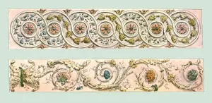 Foliage border designs, France, (1928). Creator: Unknown