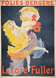 Enthusiasm Prints: Folies-Bergere La Loie Fuller, c1893. Creator: Jules Cheret