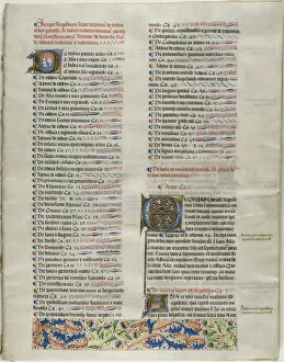 Folio One from Burchard of Sion's De locis ac mirabilibus mundi, or an Illuminated Geog... c. 1460