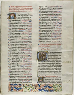 Folio One from Burchard of Sions De locis ac mirabilibus mundi, or an Illuminated Geog... c. 1460. Creator: Burchard of Mount Sion
