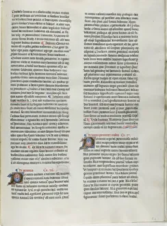 Folio Twelve from Burchard of Sions De locis ac mirabilibus mundi, or an Illuminated G... c. 1460. Creator: Burchard of Mount Sion