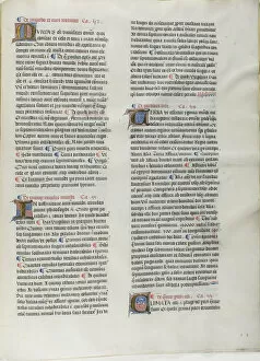 Folio Nineteen from Burchard of Sion's De locis ac mirabilibus mundi, or an Illuminated... c. 1460