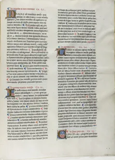Folio Nineteen from Burchard of Sions De locis ac mirabilibus mundi, or an Illuminated... c. 1460. Creator: Burchard of Mount Sion