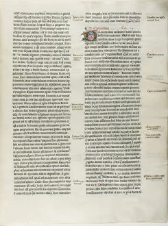Folio Seven from Burchard of Sion's De locis ac mirabilibus mundi, or an Illuminated Ge... c. 1460