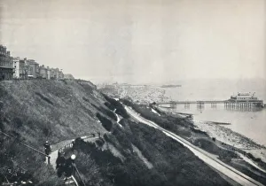 Folkestone - View Showing the Lees and the Pier, 1895