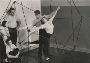 Laban Prints: Folkwangschule Essen: Sigurd Leeder teaches a slant in space in Laban's icosahedron