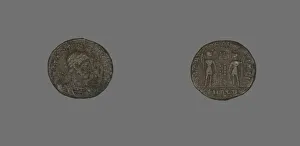 Follis (Coin) Portraying Emperor Constantine II as Caesar, 333-335. Creator: Unknown