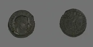 Licinius Prints: Follis (Coin) Portraying Emperor Licinius, 313. Creator: Unknown