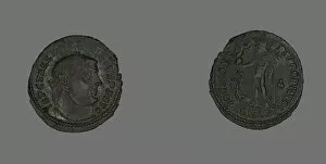 Numismatology Collection: Follis (Coin) Portraying Emperor Licinius, 313. Creator: Unknown