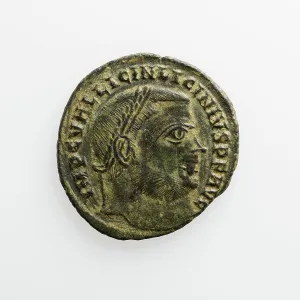 Numismatology Prints: Follis of Licinius I, A.D. 308-324. Creator: Unknown