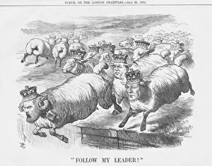 Lord Salisbury Collection: Follow My Leader!, 1884. Artist: Joseph Swain