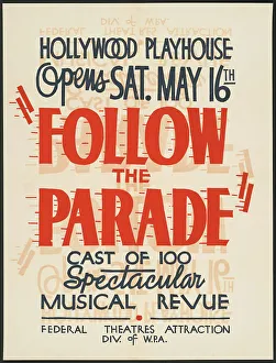 Musical Prints: Follow the Parade, Los Angeles, 1936. Creator: Unknown