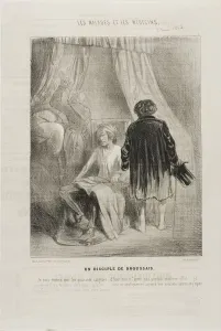 Sickness Collection: A Follower of Broussais (plate 7), 1843. Creator: Charles Emile Jacque