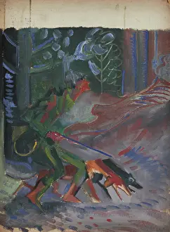 Following Footsteps, 1940-1944. Creator: Arnold Peter Weisz-Kubincan