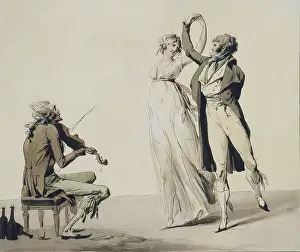 Wove Paper Prints: The Folly of the Day, 1797. Creator: Louis Leopold Boilly