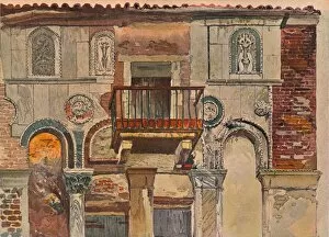 John Ruskin Collection: Fondaco De Turchi, Venice, c1853. Artist: John Ruskin