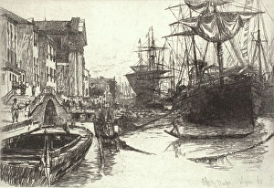 Backer Prints: Fondamenta Delle Zattere, 1880. Creator: Otto Henry Bacher