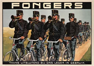 Cycles Prints: Fongers Cycles, 1915. Artist: Schlette, F. G. (active 1900s-1910s)