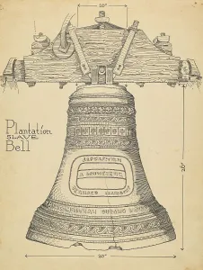 Artists Notes Prints: Fontainbleau Plantation Bell, c. 1936. Creator: Thomas Byrne
