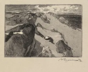 Desmoulins Prints: Fontainebleau Forest: Arbonne, Le Gros Sablon (La Foret de Fontainebleau... ), 1890