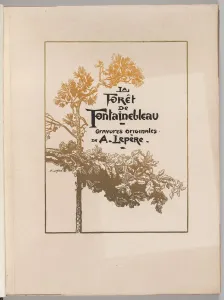 Fontainebleau Forest: Cover (La Foret de Fontainebleau), 1890