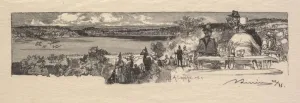 Desmoulins Prints: Fontainebleau Forest: Valley of the Solle (La Foret de Fontainebleau: La Vallee