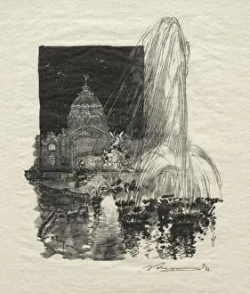 Fontaines Lumineuses. Creator: Auguste Louis Lepere (French, 1849-1918)