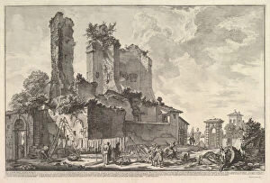 Aqueduct Collection: The Fontana dell Aqua Giulia (Vedute dell avanzo del Castello del Aqua Giulia), ca. 1753
