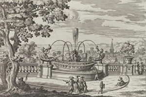 Giovanni Giacomo De Rossi Gallery: Fontana di Belvedere áFrascati... 1691 or after. Creator: Giovanni Battista Falda
