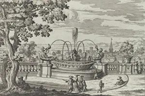 Conch Prints: Fontana di Belvedere aFrascati... 1691 or after. Creator: Giovanni Battista Falda