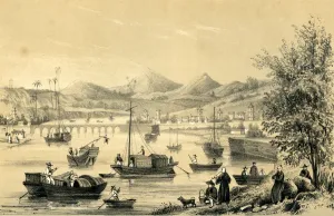 Julia Prints: Foo Choo Foo, one of the five ports opened by the late treaty to British commerce, 1847