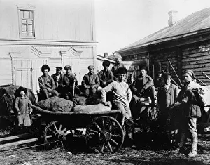 Civil War Prints: The food brigade (Prodotryad) in Samara, 1920