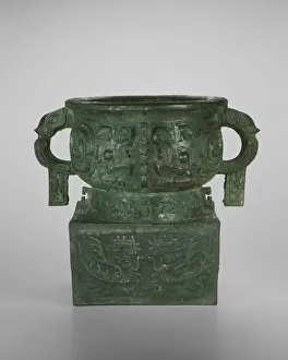 Western Zhou Prints: Food container, Western Zhou dynasty ( 1046-771 BC ), 2nd half of 11th century BC