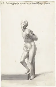 Enslaved Person Prints: Food, naked slave man, 1657-1659. Creator: Moses ter Borch