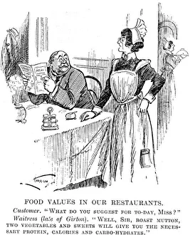 Employment Prints: Food Values in our Restaurants, 1917