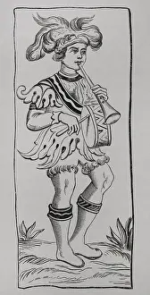 The Fool, Tarot Deck, 15th century, (1877). Creator: Unknown