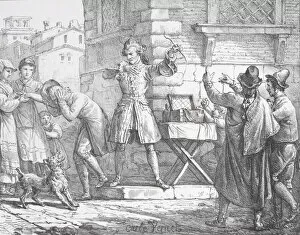 Vernet Antoine Charles Joseph Collection: The Fool Who Sells Wisdom, ca. 1818. Creator: Godefroy Engelmann