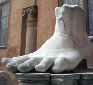 Flavius Valerius Constantinus Prints: Foot from a colossal Roman statue, 3rd century BC