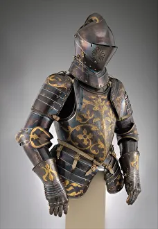 Foot-Combat armour of Prince-Elector Christian I of Saxony (reigned 1586-91), German