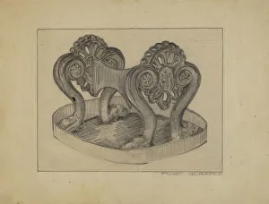 Foot Scraper Prints: Foot Scraper, 1935/1942. Creator: Arelia Arbo