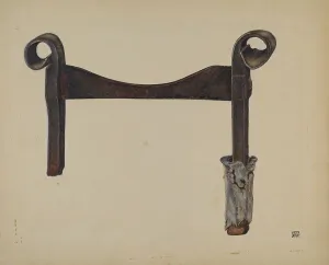 Wilkes John Prints: Foot Scraper, c. 1938. Creator: John Wilkes