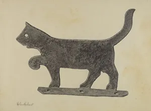 Foot Scraper Prints: Foot Scraper, c. 1939. Creator: Helen Hobart