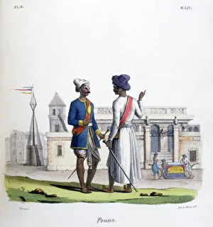 Marlet Co Prints: Foot Soldiers, 1828. Artist: Marlet et Cie